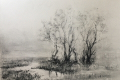 Scenery 2, 2018 (Landscapes, drawings by Cecilie Nyman)