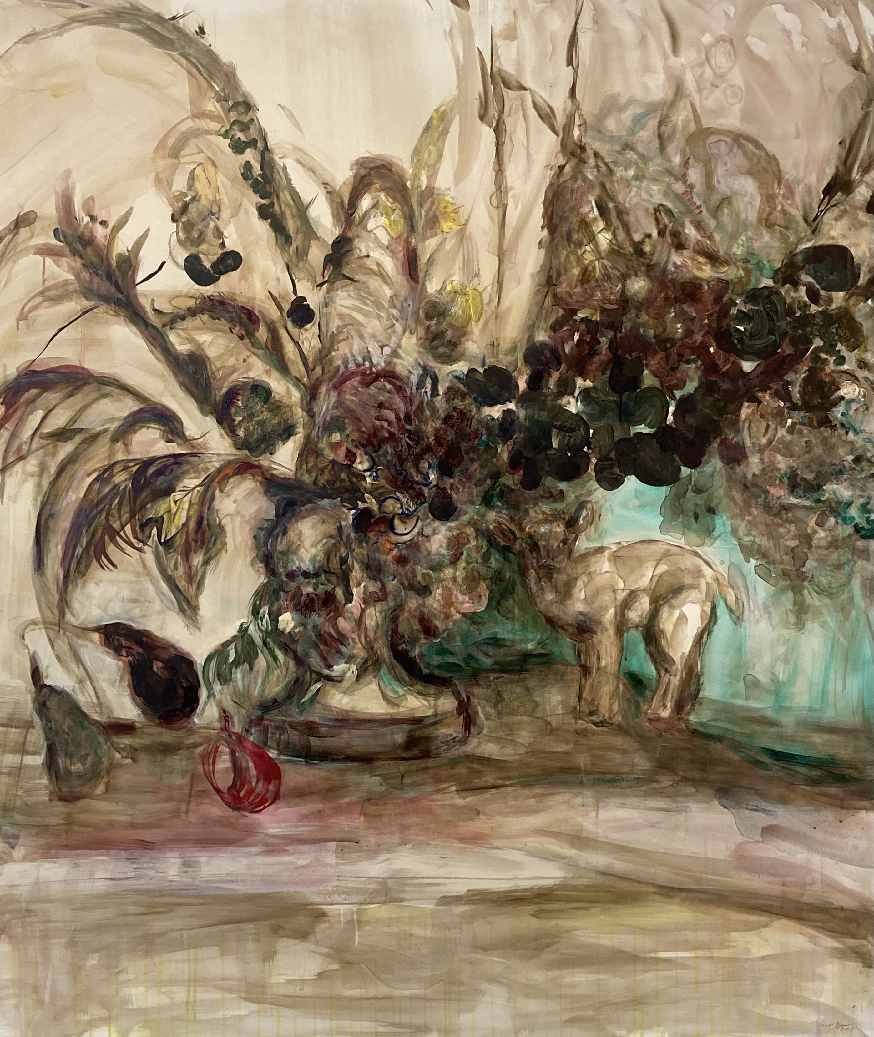 Still Life - A Bouquet of Flowers II, 2024Maleri på lærred 140 x 120 cm