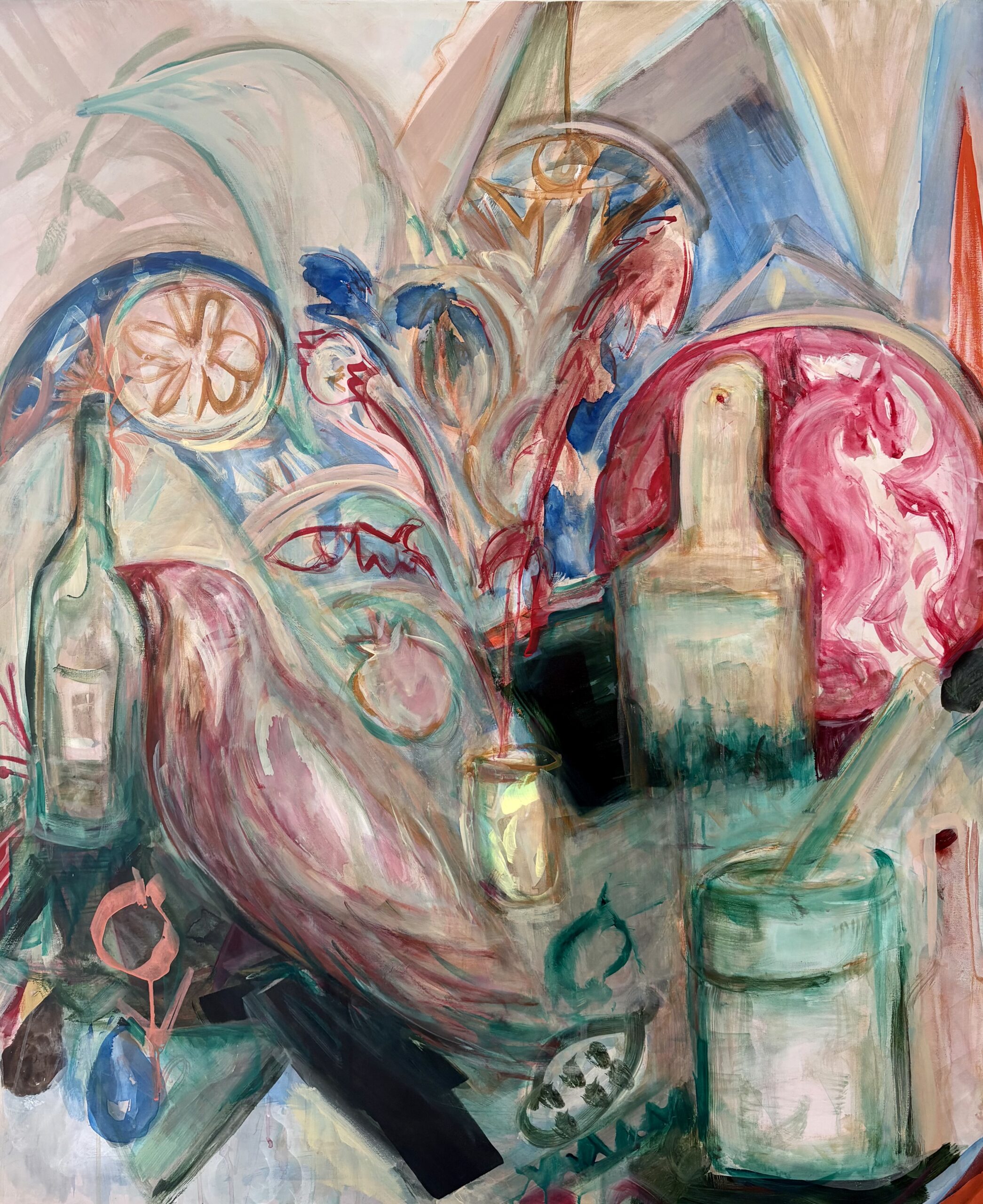 Les Chansons du Monde (Les Liaisons dangereuses 3) Maleri på lærred: 120 x 100 cm Pris: 22.000kr