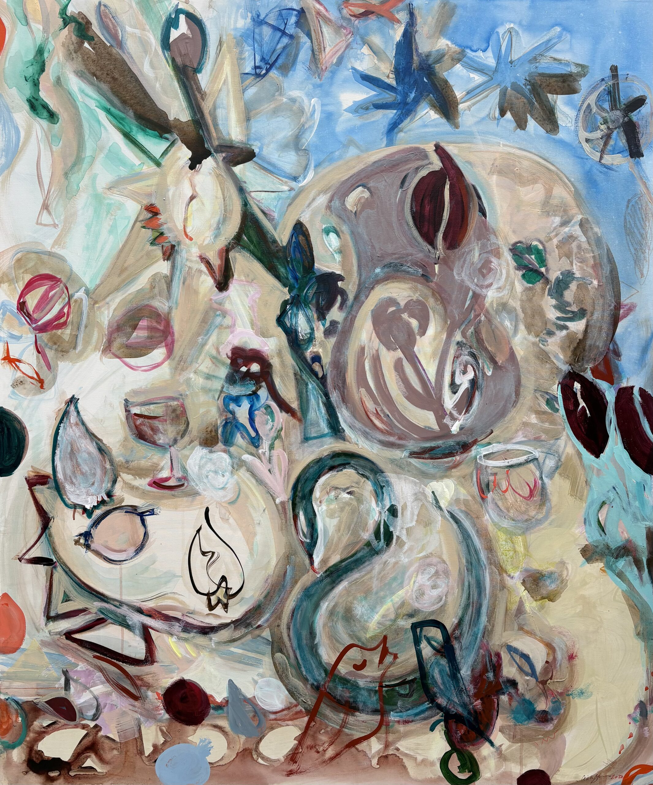 Creatures - COUNTING STARS (Les Liaisons dangereuses 4) Maleri på lærred: 120 x 100 cm