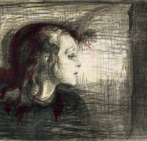 Black chalk drawings by Cecilie Nyman // GALLERY NYMAN